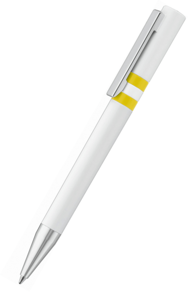 UMA Kugelschreiber RINGO 0-0045 Weiß Gelb