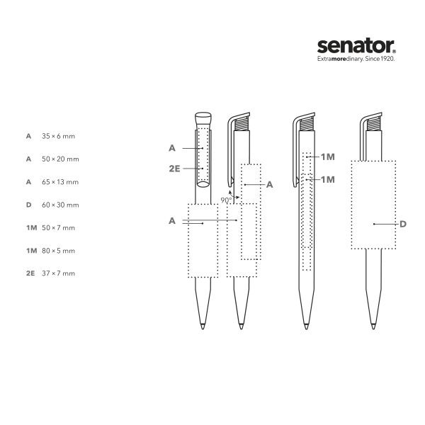 SENATOR Kugelschreiber SUPER HIT Matt 2904 Pantone 201 Rot