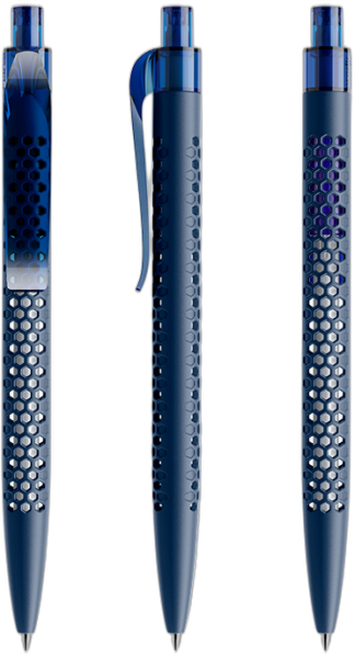 prodir Kugelschreiber QS40 Air Kunststoff-Clip curved PMP matt M62 dunkelblau