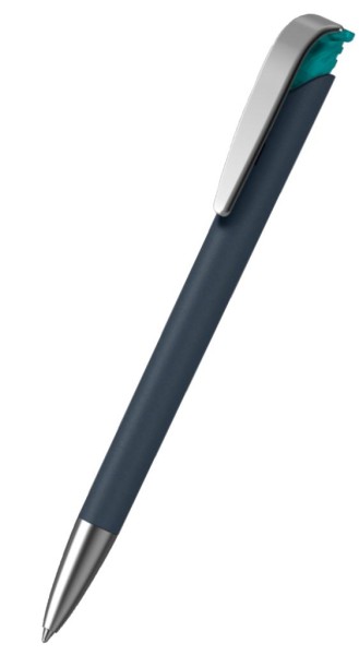 KLIO-ETERNA Kugelschreiber Jona softgrip ice MMs Kobaltblau ASG Türkis ITI