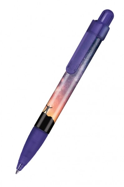Ritter Pen Kugelschreiber Booster Transparent Foil 42773 Ozean-Blau 4333