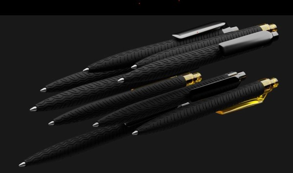 prodir Kugelschreiber QS03 Kunststoff-Clip flat polished PRP softtouch P75 schwarz