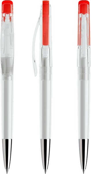 prodir Kugelschreiber DS2 PTC-T Transparent T20 Red 