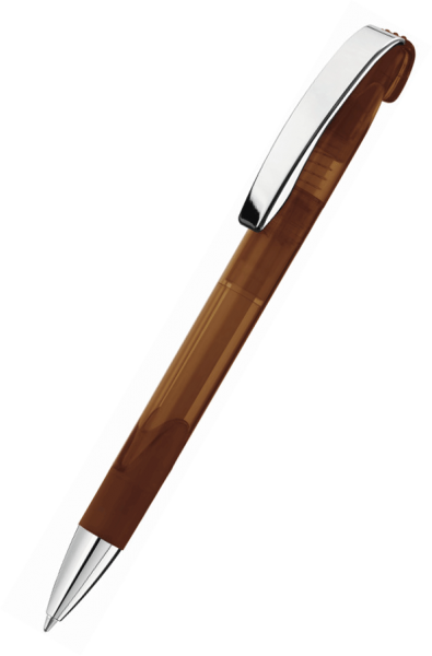 UMA Kugelschreiber LOOK grip transparent M SI 0-0122 Braun