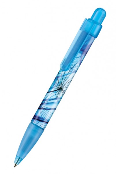 Ritter Pen Kugelschreiber Booster Transparent Foil 42773 Caribic-Blau 4110