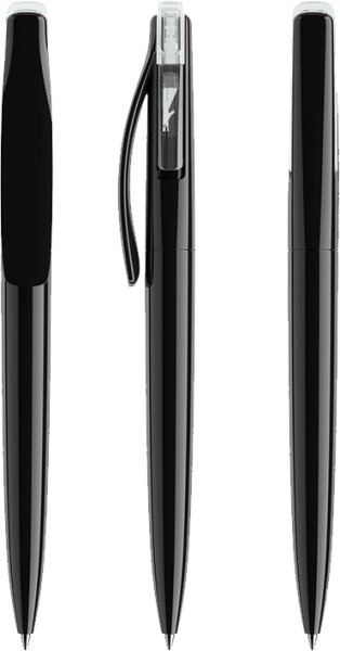 prodir Kugelschreiber DS2 PPP-T Schwarz T01 Transparent