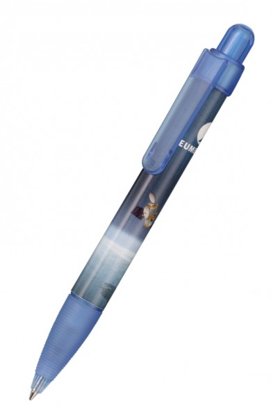 Ritter Pen Kugelschreiber Booster Transparent Foil 42773 Eis-Blau 4378
