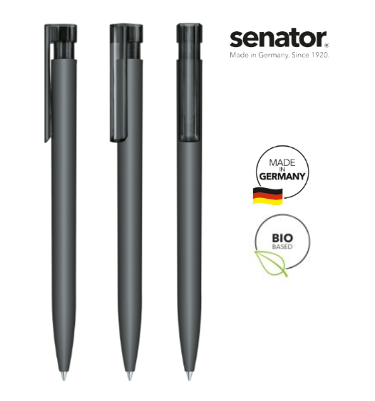 SENATOR Bio Kugelschreiber LIBERTY 3310 Dunkelgrau Pantone 10