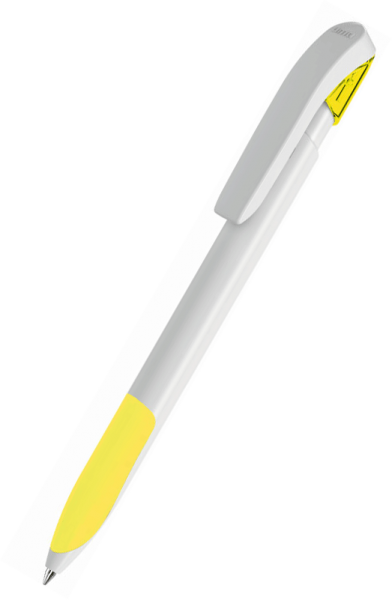 UMA Kugelschreiber SKY grip 0-0126 Weiß-Gelb