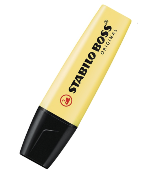 STABILO BOSS ORIGINAL Textmarker Pastel pudriges Gelb