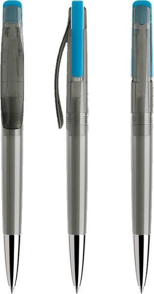 prodir Kugelschreiber DS2 PTC-P Fumé P58 Cyan Blue