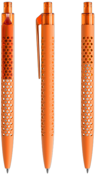 prodir Kugelschreiber QS40 Air Kunststoff-Clip flat PRT softtouch R10 orange