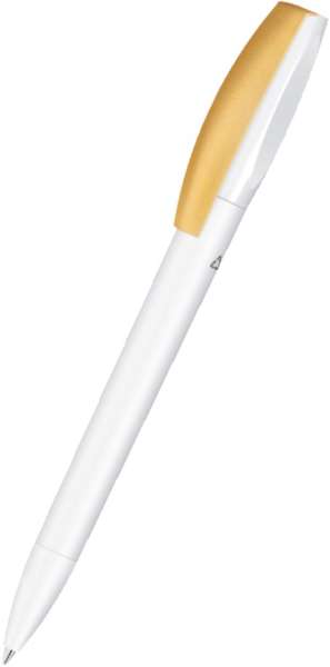UMA Recycling Kugelschreiber CHILL C RECY 1-0043 Weiß - Gold Matt