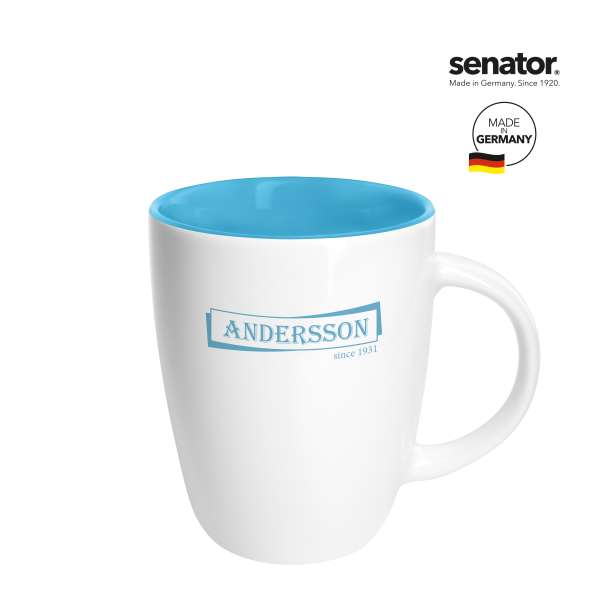 ELITE INSIDE SENATOR Kaffeetasse Hellblau inkl. 1C-Druck