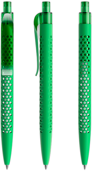 prodir Kugelschreiber QS40 Air Kunststoff-Clip curved PRT softtouch R67 grün