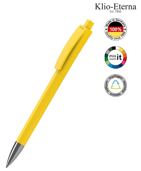 Klio-Eterna Kugelschreiber Qube high gloss Mn 42202 gelb