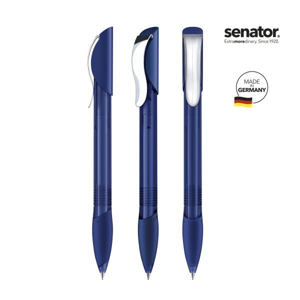 SENATOR Kugelschreiber HATTRIX Clear SG MC 2419 Pantone 2757 Blau