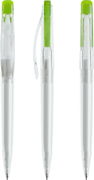 prodir Kugelschreiber DS2 PTT-T Transparent T41 Lime Green