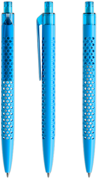 prodir Kugelschreiber QS40 Air Kunststoff-Clip flat PMT matt M58 hellblau