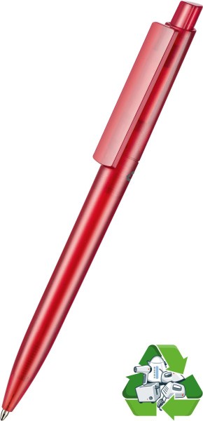 Ritter Pen Kugelschreiber Crest Recycled ID F 95930 transparent-rot-recycled