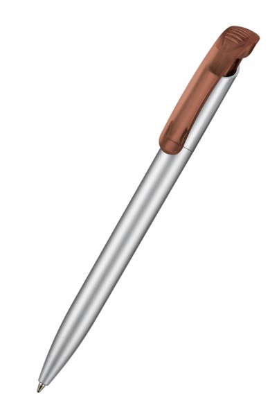 Ritter Pen Kugelschreiber Clear Silver F 32000 Mocca-Brown 0419