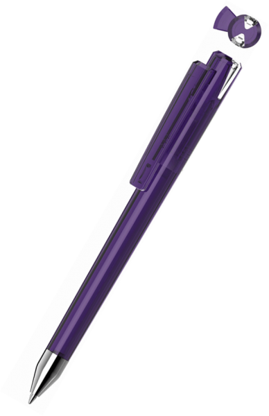 UMA Kugelschreiber CRYSTAL transparent SI 1-0147 Violett-Klar