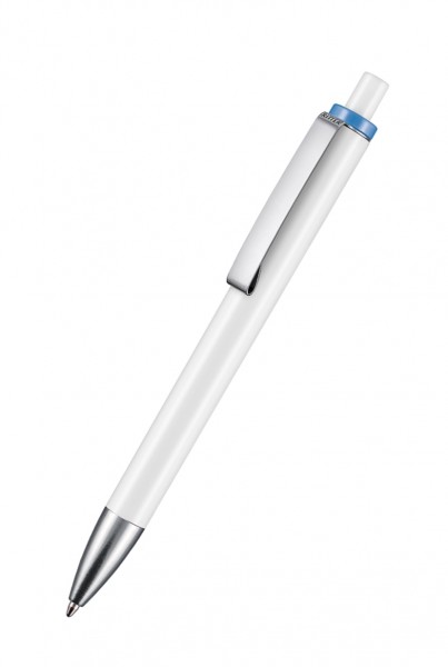 Ritter Pen Kugelschreiber Exos 07600 Weiß 0101 Hülse Taubenblau 1369