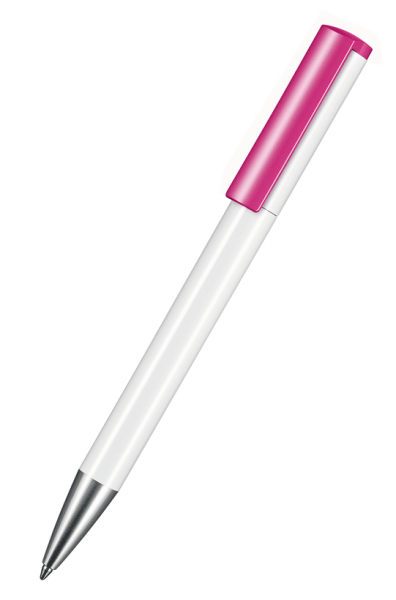 Ritter Pen Kugelschreiber Lift 03800 Weiß 0101 mit Fuchsia-Pink 0800