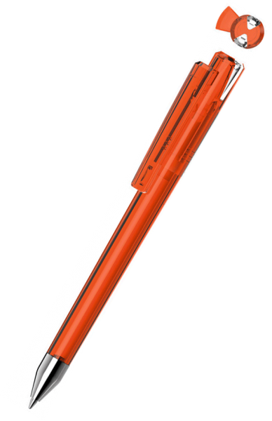 UMA Kugelschreiber CRYSTAL transparent SI 1-0147 Orange-Klar