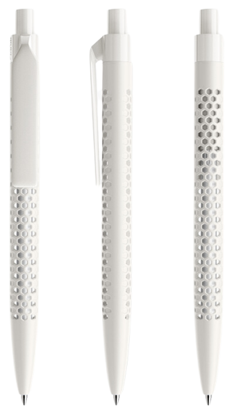 prodir Kugelschreiber QS40 Air Kunststoff-Clip flat PMP matt M02 weiß