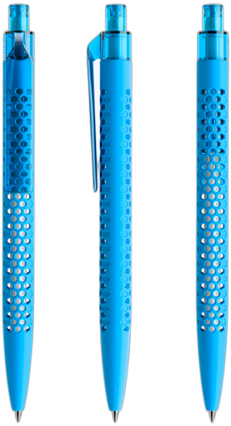 prodir Kugelschreiber QS40 Air Kunststoff-Clip flat PRT softtouch R58 hellblau