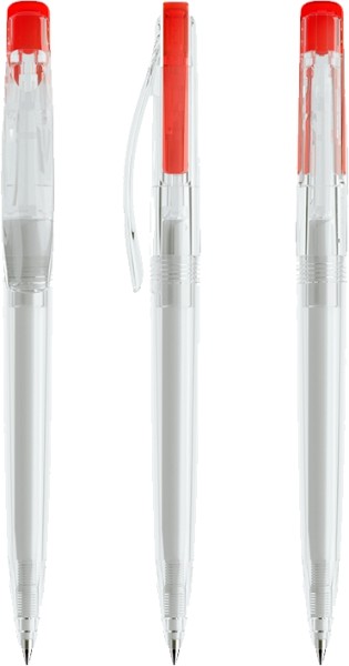 prodir Kugelschreiber DS2 PTT-T transparent T20 Red 