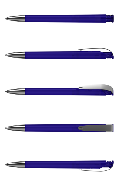 KLIO-ETERNA Kugelschreiber Jona transparent MMn 41131 Dunkelblau DTR1