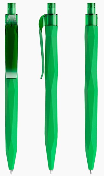 prodir Kugelschreiber QS20 Kunststoff-Clip curved PRT softtouch R67 grün