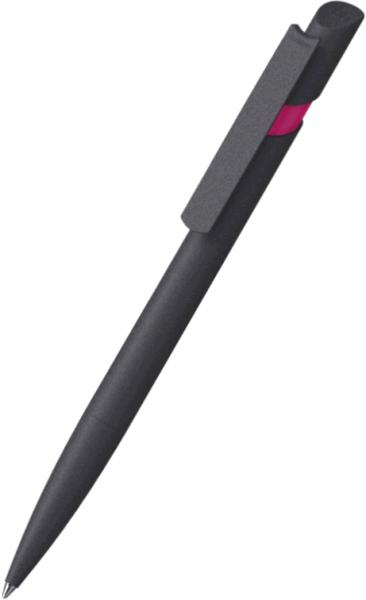 Klio-Eterna Kugelschreiber Cava softgrip 43555 schwarz-pink ASG-TTV