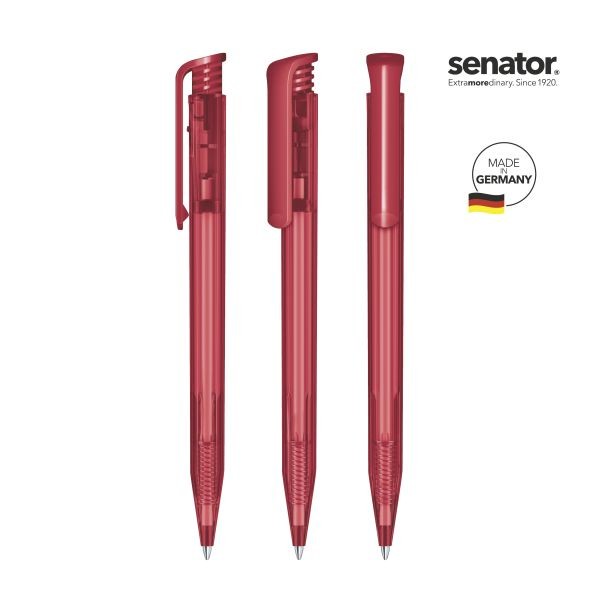 SENATOR Kugelschreiber SUPER HIT Clear 2756 Pantone 201 Rot