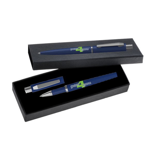 Klio-Eterna Schreibgeräteset Snooker softtouch 60294-96 Blau DST