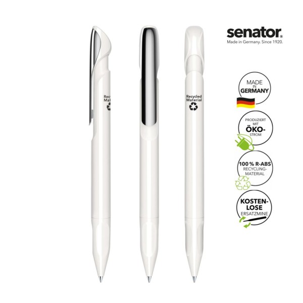 SENATOR Kugelschreiber EVOXX POLISHED RECYCLED MC 3277 - Weiß