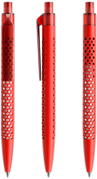 prodir Kugelschreiber QS40 Air Kunststoff-Clip flat PMT matt M20 rot